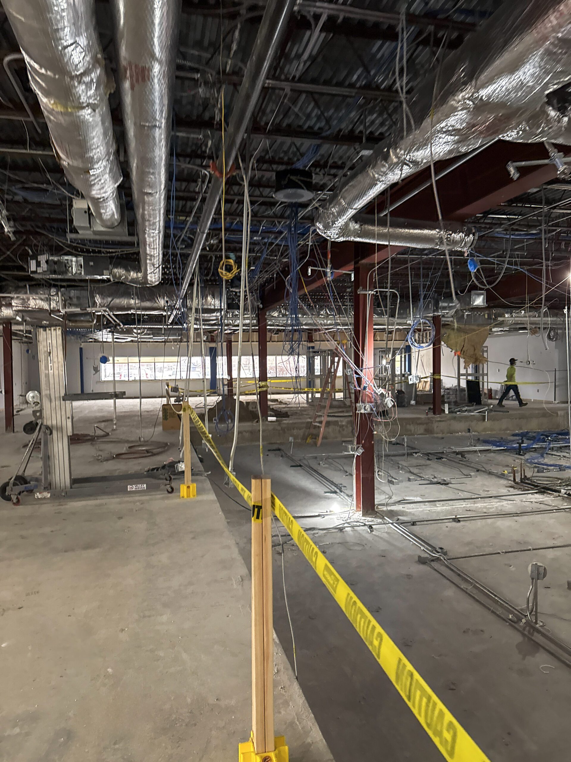 Gutting phase of construction at the Peace Academy