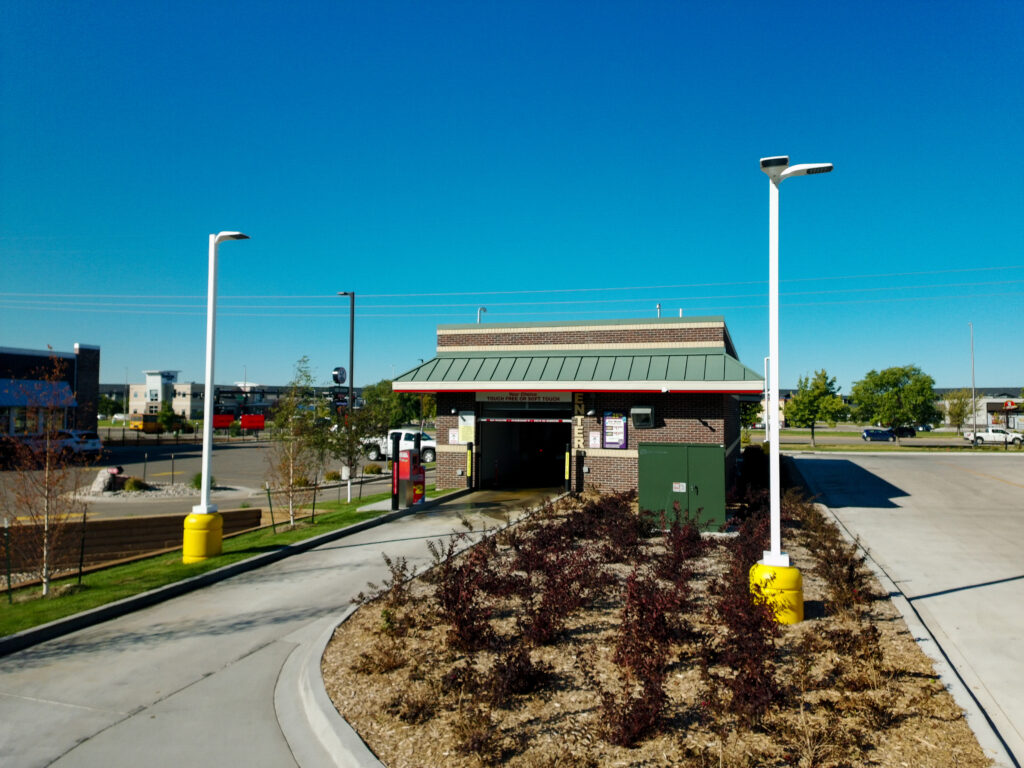 Standalone car wash at Kwik Star on 45th Street in Fargo