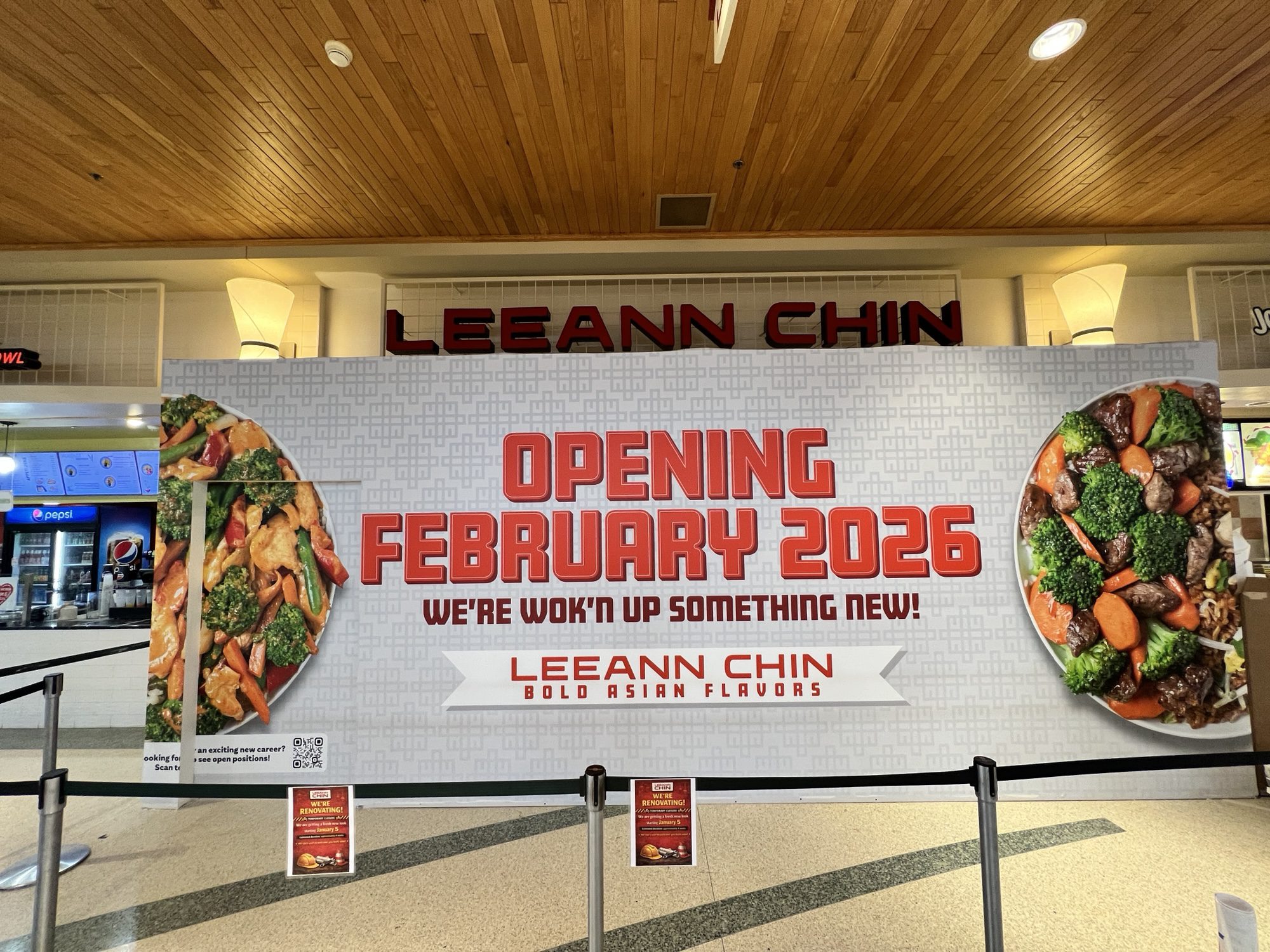 Leeann Chin - West Acres Shopping Center - Temporary Wall