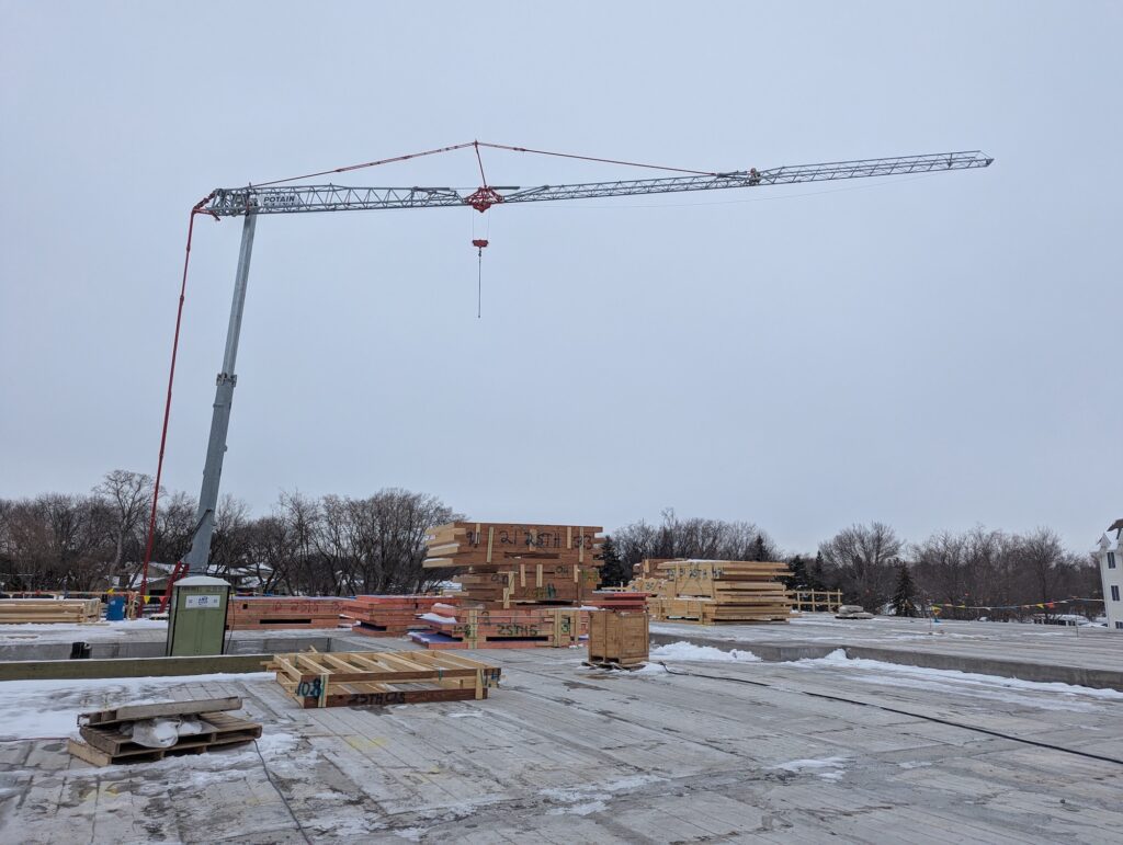 Crane at The Setting on France