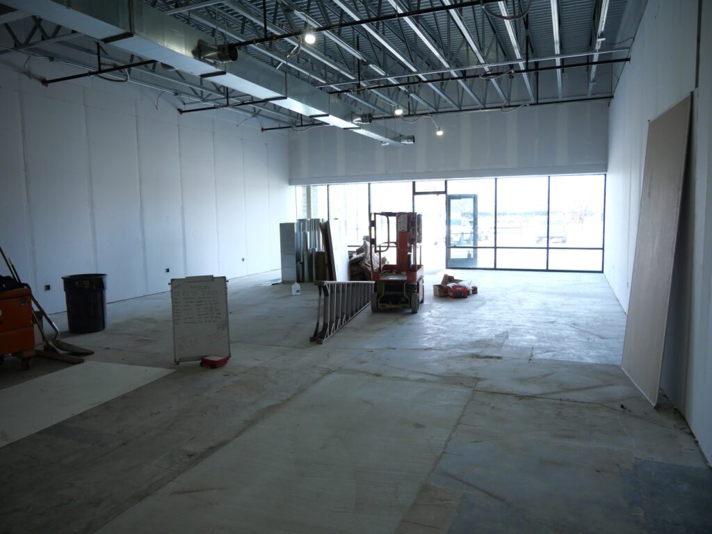 Future retail space at South Town Square in Grand Forks, ND