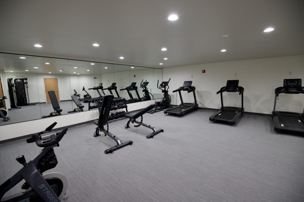 Updated fitness center at Dakota Park
