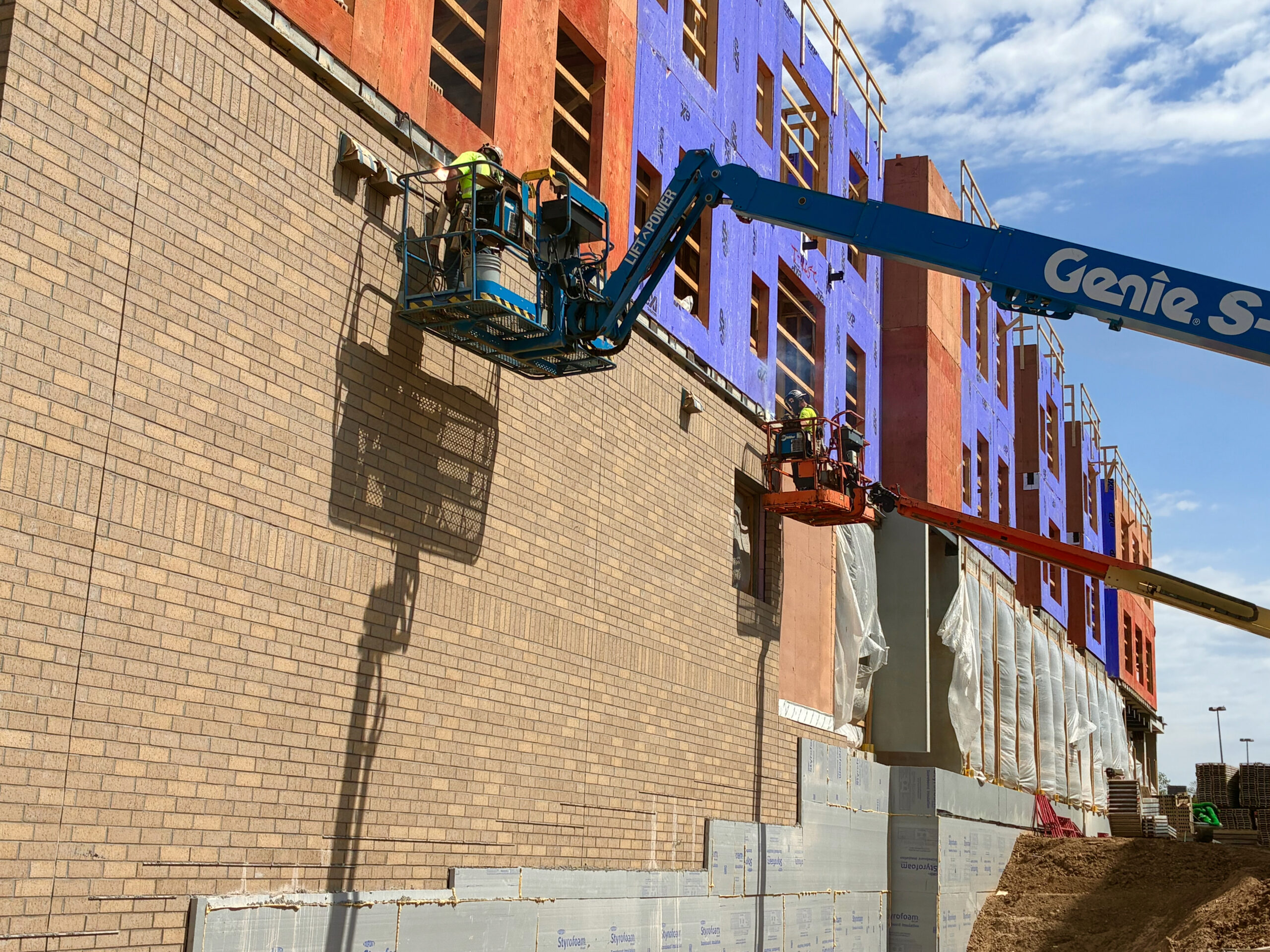 Facade installation at The Setting in Edina