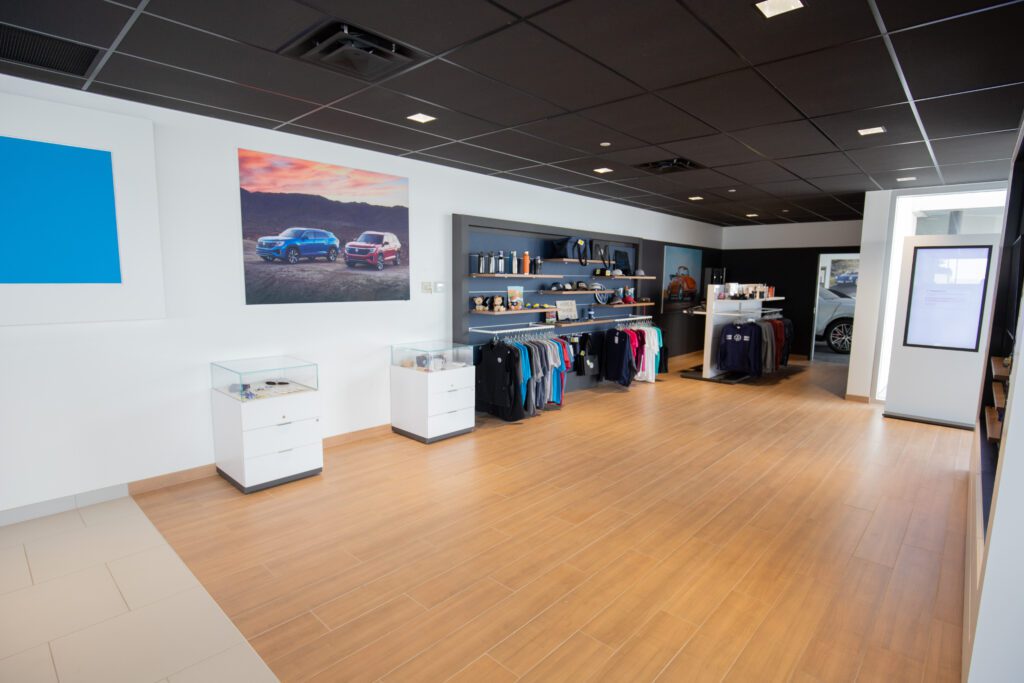 Retail space within Volkswagen Fargo - Valley Imports - Fargo, North Dakota