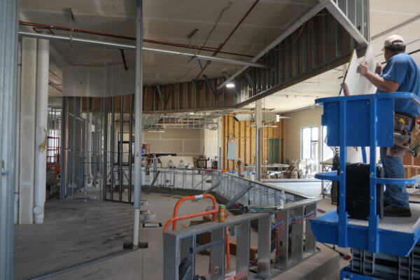 The future bar area of Bar 209 during construction