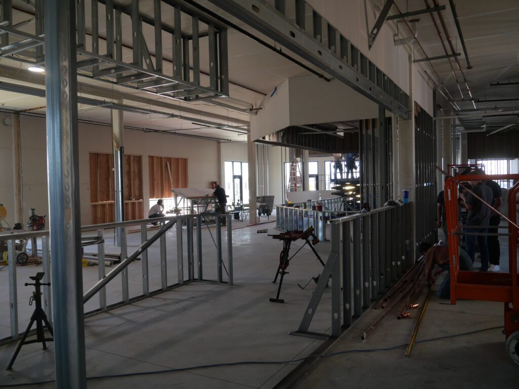 The future bar area of Bar 209 during construction