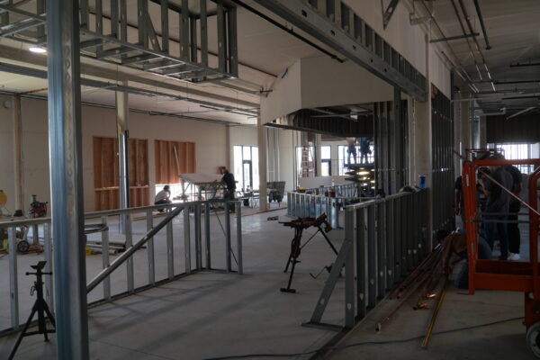 The future bar area of Bar 209 during construction