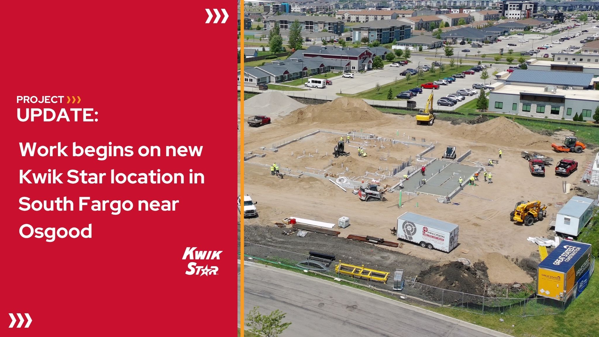 Work begins on new Kwik Star location in South Fargo near Osgood
