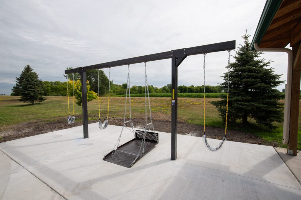 Adaptive swing set at Inspire, Inc.