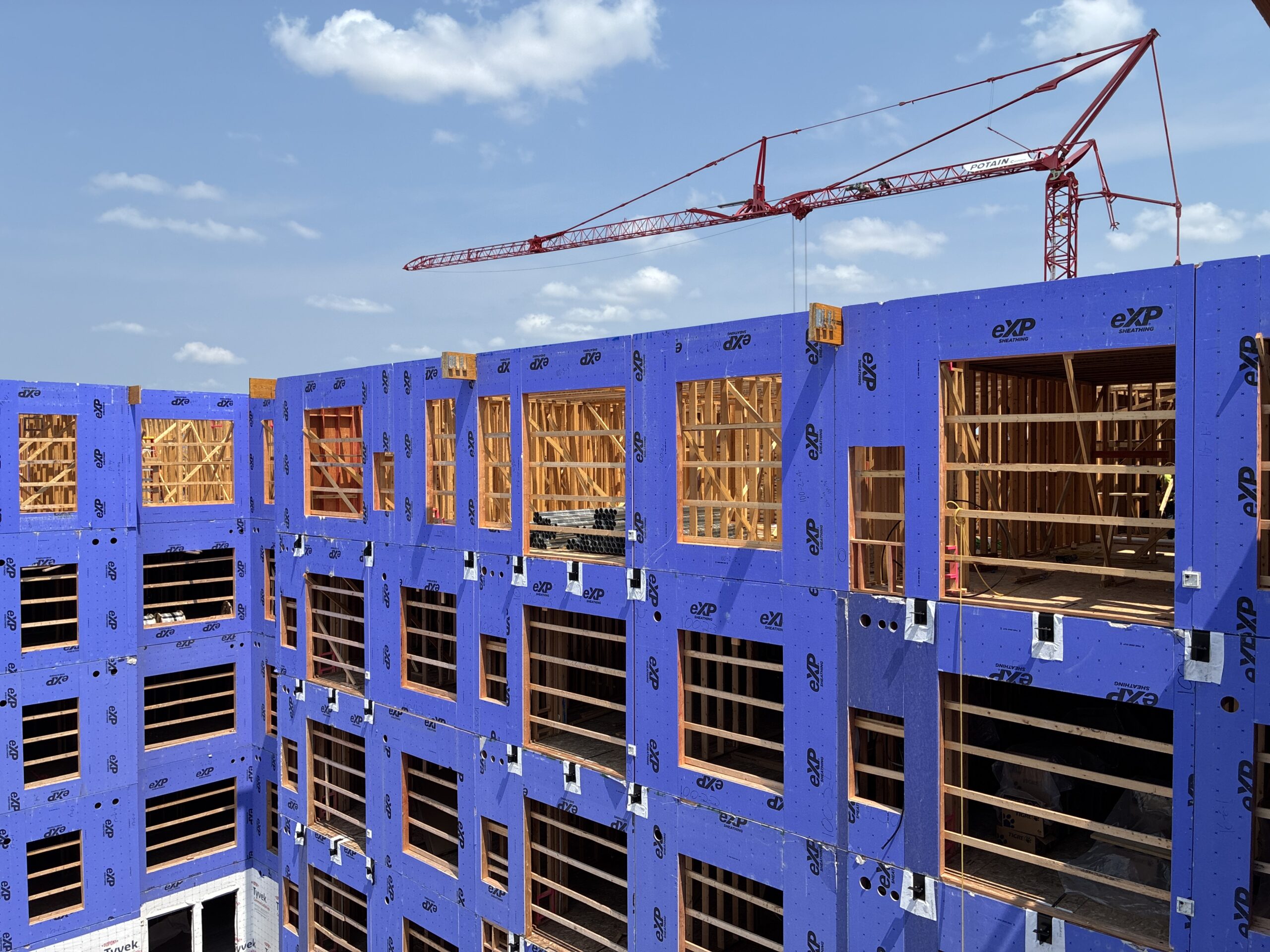 Framing finishes on The Setting in Edina